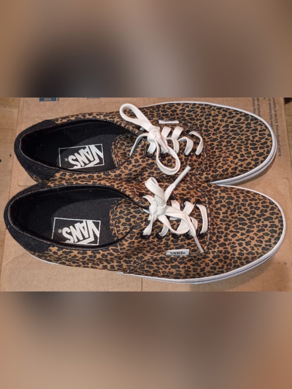 Vans Leopard Print Authentic Sneakers - NWOB - Picture 2 of 5